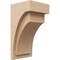 Ekena Millwork 8"W x 8"D x 16"H Wide Rivera Rough Cedar Woodgrain TimberThane Corbel, Primed Tan CORUR08X08X16RIVRCPR - alternate 1